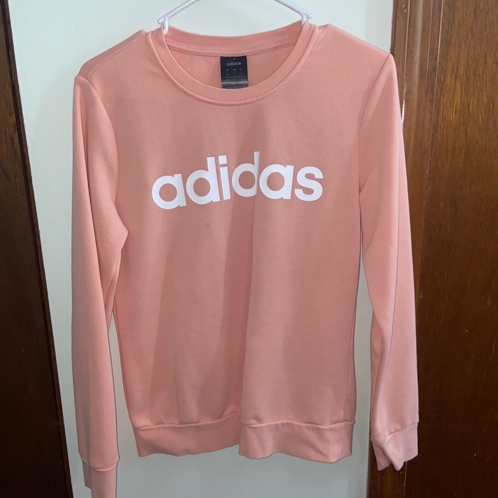 coral adidas sweater